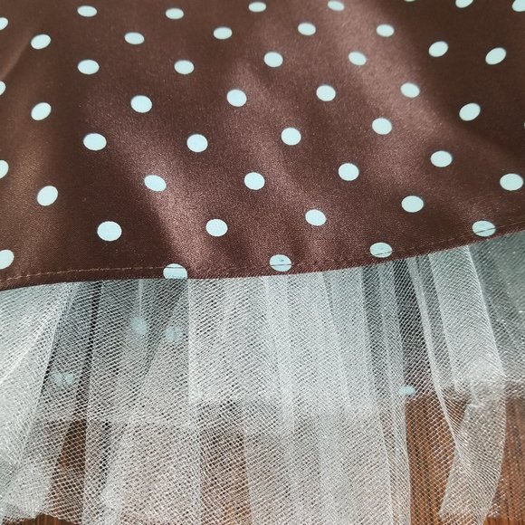 Vintage Gunne Sax Jessica McCLintock Halter Dress 7 Polka Dot Party Rockabilly - Picture 15 of 16